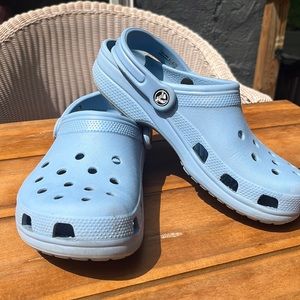 Crocs - baby blue in color. Men’s size 7/women’s size 9